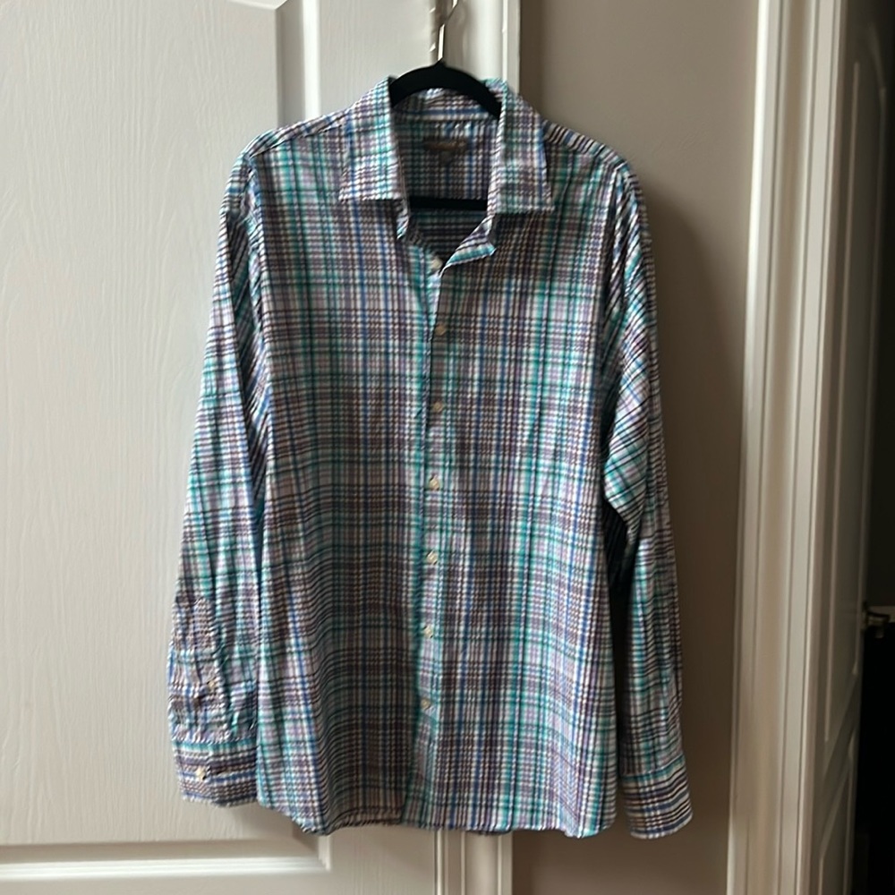 Peter Millar long sleeve men’s button down shirt; size XXL; excellent condition